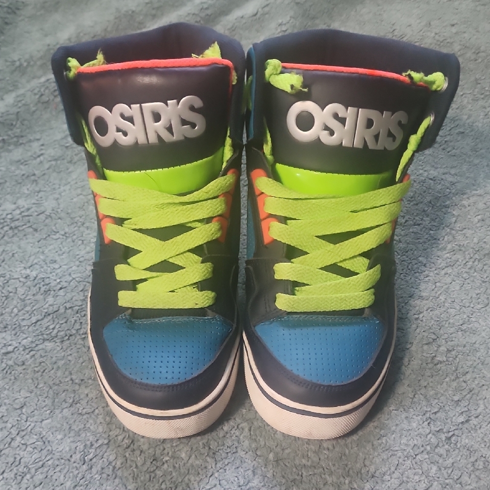 Osiris Kids Sneakers - Blue, Green, and Orange